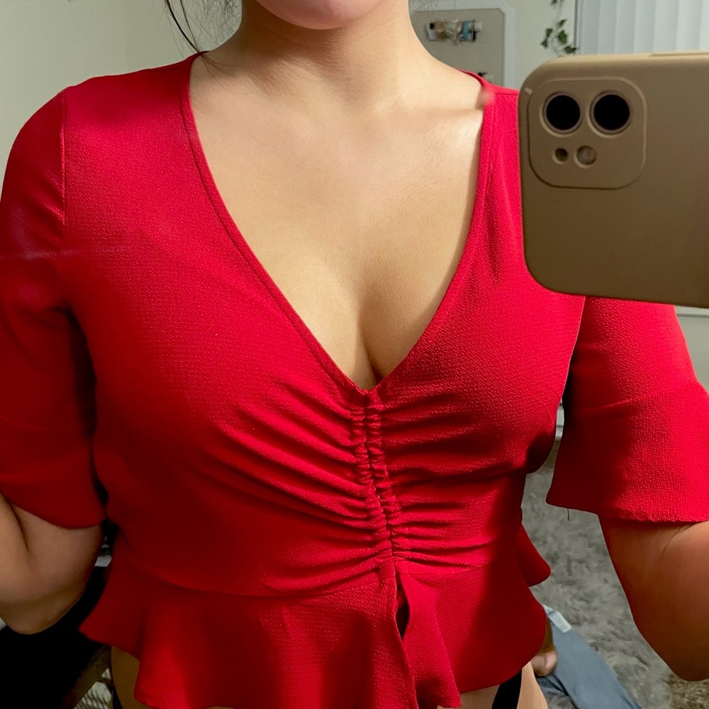 Forever 21 red blouse